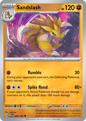 Sandslash (28/165) - 151