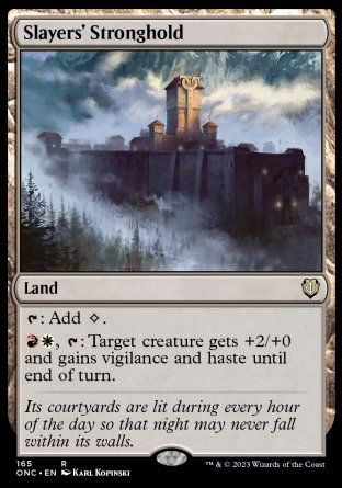 Slayers' Stronghold (Phyrexia: All Will Be One Commander Decks) Trading Card