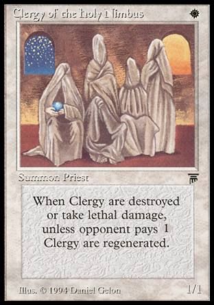 Clergy of the Holy Nimbus (Legends) Trading Card