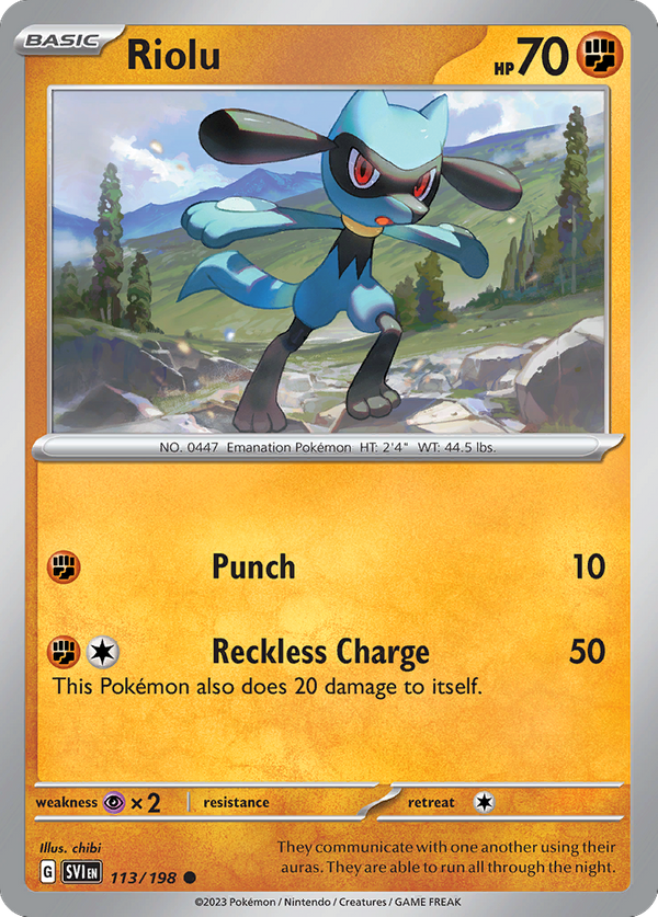 Riolu (113/198) - Scarlet & Violet