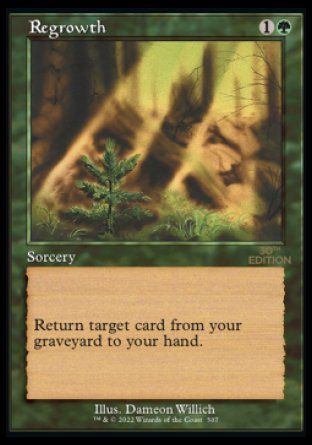 Regrowth (Magic 30th Anniversary Edition - Old Frame) Trading Card