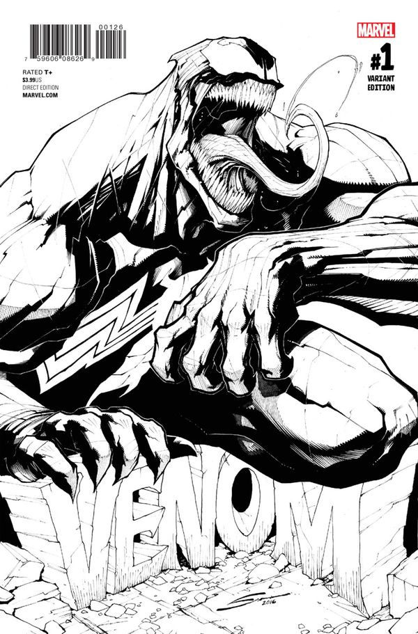 Venom #1 (Sandoval Sketch Cover)