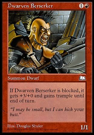 Dwarven Berserker (Weatherlight) Trading Card