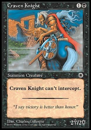 Craven Knight (Portal) Trading Card