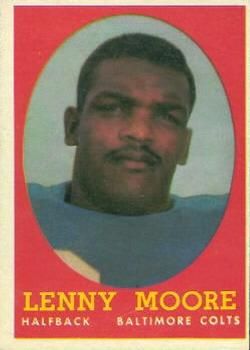 Lenny Moore 1958 Topps #10 Sports Card