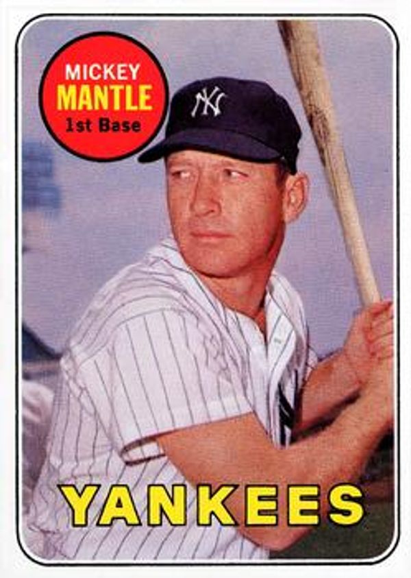 Mickey Mantle 1969 Topps #500 (Last Name Yellow)