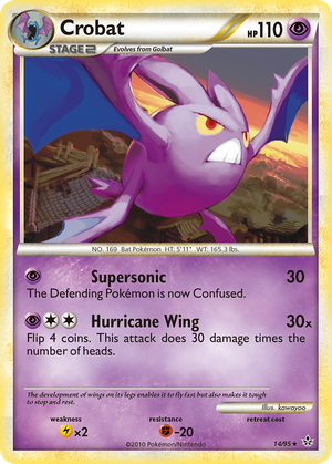 Crobat (14/95) - HS—Unleashed (Reverse Holo)