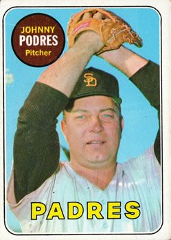 Johnny Podres 1969 Topps #659 Sports Card