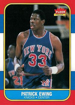 Patrick Ewing 1986 Fleer #32 Sports Card