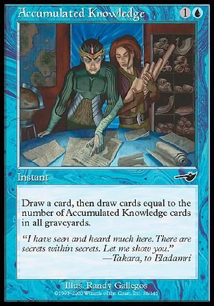 Accumulated Knowledge (Nemesis) Trading Card