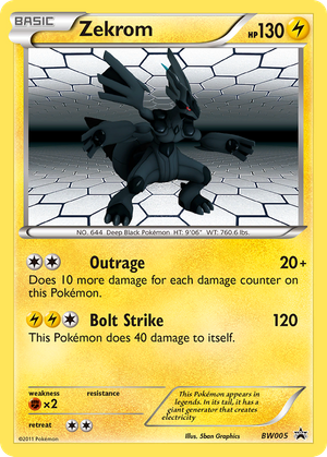 Zekrom (BW005) - BW Black Star Promos