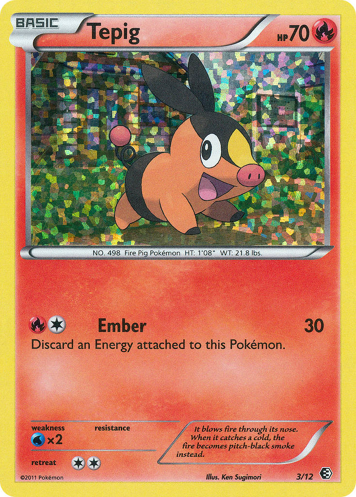 Tepig (3/12) - McDonald's Collection 2011 Pokémon Card