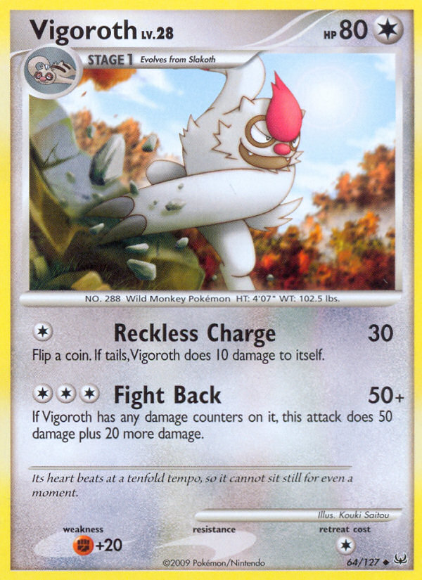 Vigoroth (64/127) - Platinum Pokémon Card