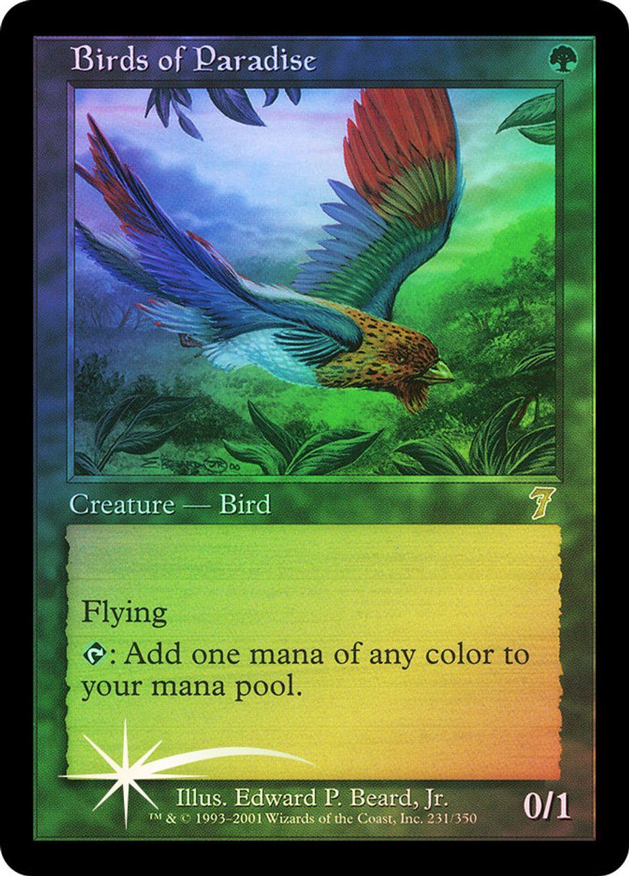 Birds of Paradise (7th Edition - Foil) Trading Card