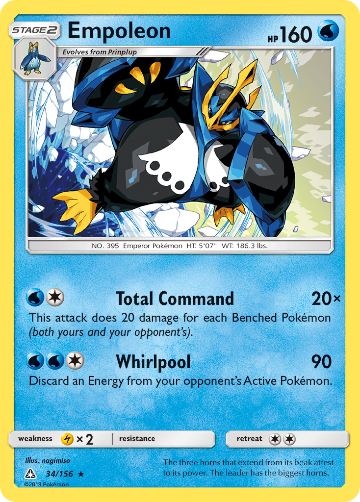 Empoleon (34/156) - Ultra Prism Pokémon Card