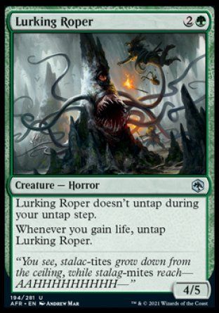 Lurking Roper (Dungeons & Dragons: Adventures in the Forgotten Realms) Trading Card