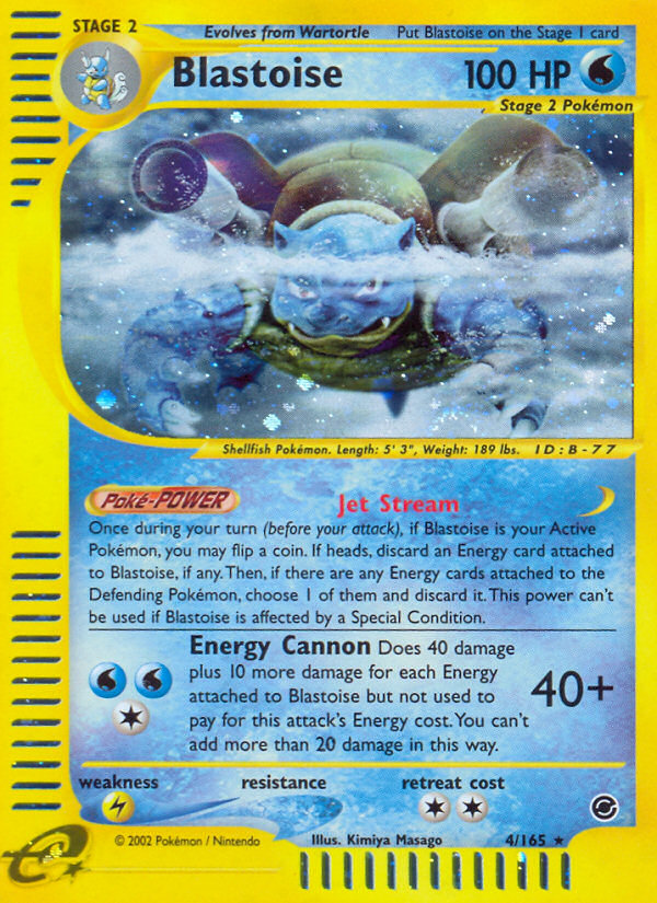 Blastoise (4/165) - Expedition Base Set Pokémon Card