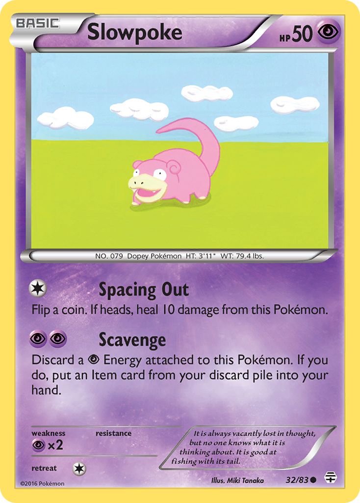 Slowpoke (32/83) - Generations Pokémon Card