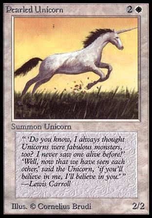 Pearled Unicorn (Alpha) Trading Card