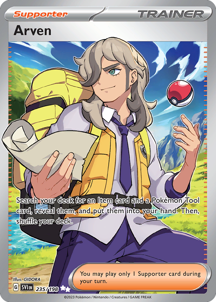 Arven (235/198) - Scarlet & Violet Pokémon Card