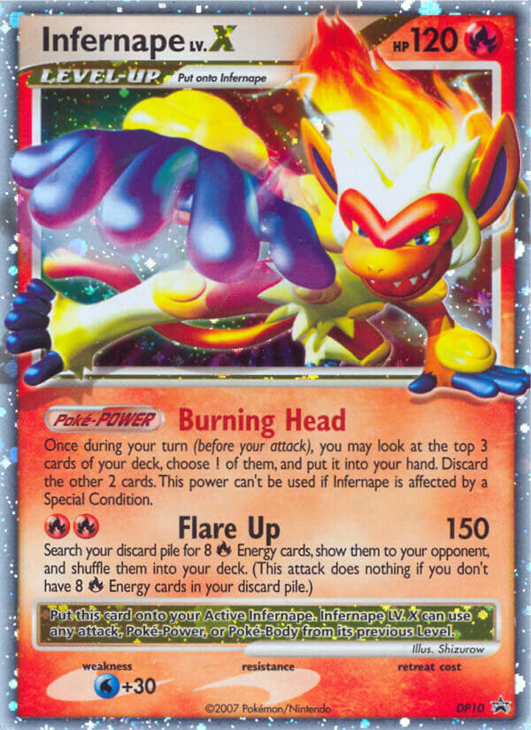 Infernape LV.X (DP10) - DP Black Star Promos Pokémon Card