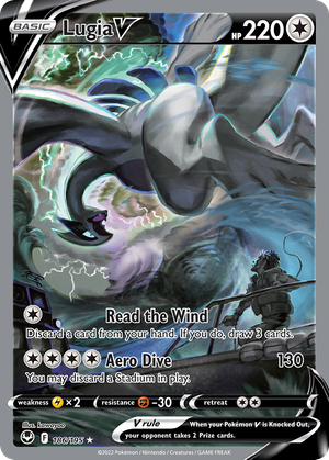 Lugia V (186/195) - Silver Tempest