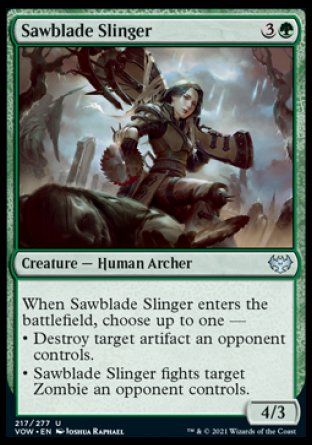 Sawblade Slinger (Innistrad: Crimson Vow) Trading Card