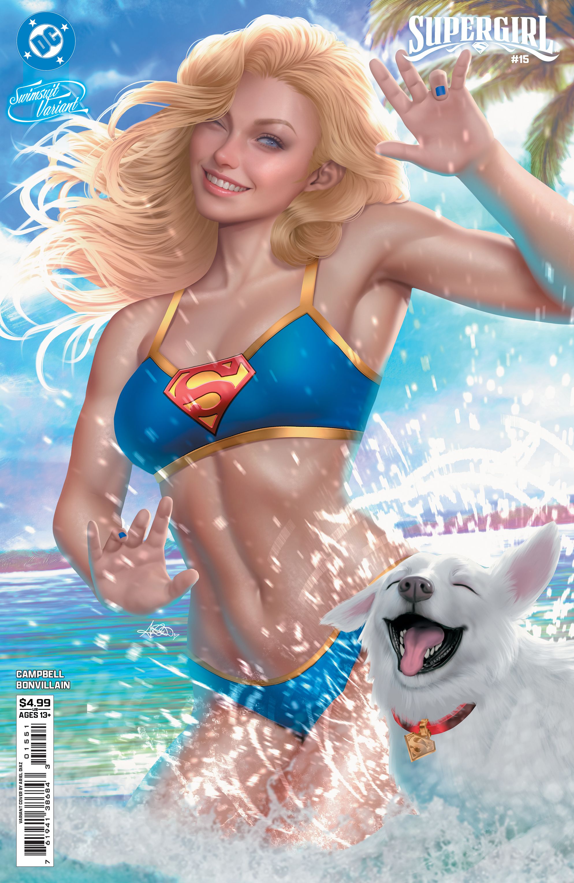 Supergirl #15 (Cvr E Ariel Diaz Swimsuit Card Stock Variant) Comic