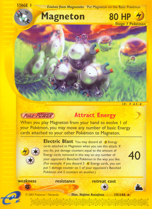 Magneton (19/144) - Skyridge Pokémon Card