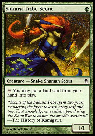 Sakura-Tribe Scout (Saviors of Kamigawa) Trading Card