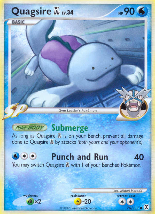 Quagsire GL (76/111) - Rising Rivals Pokémon Card