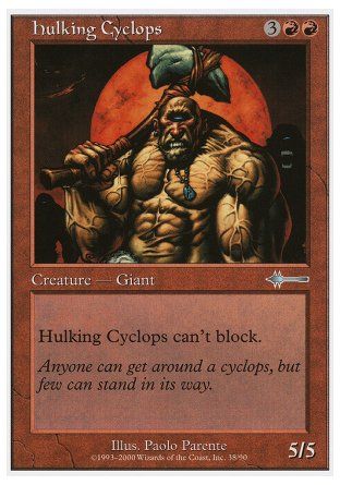 Hulking Cyclops (Beatdown) Trading Card