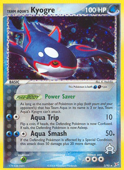 Team Aqua's Kyogre (3/95) - Team Magma vs Team Aqua Pokémon Card