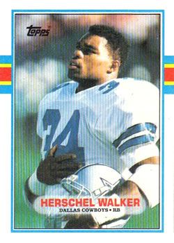 Herschel Walker 1989 Topps #385 Sports Card