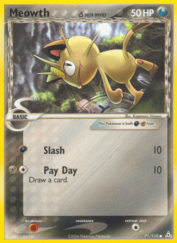 Meowth δ (71/110) - Holon Phantoms Pokémon Card