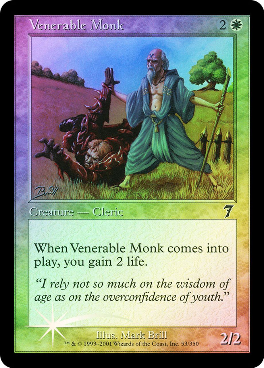 Venerable Monk (7th Edition - Foil) Trading Card