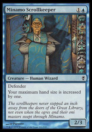 Minamo Scrollkeeper (Conspiracy) Trading Card