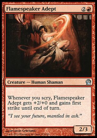 Flamespeaker Adept (Theros) Trading Card