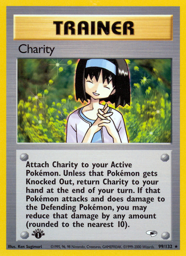 Charity (Trainer) (99/132) - Gym Heroes (1st Edition) Pokémon Card