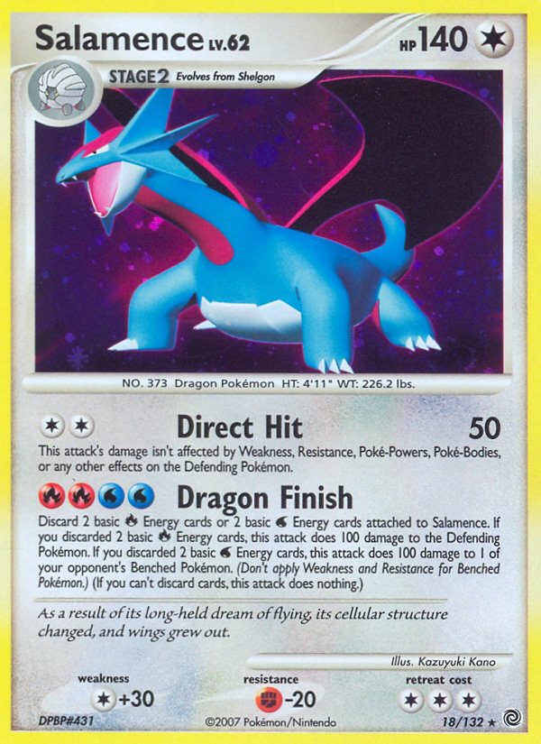 Salamence (18/132) - Secret Wonders Pokémon Card