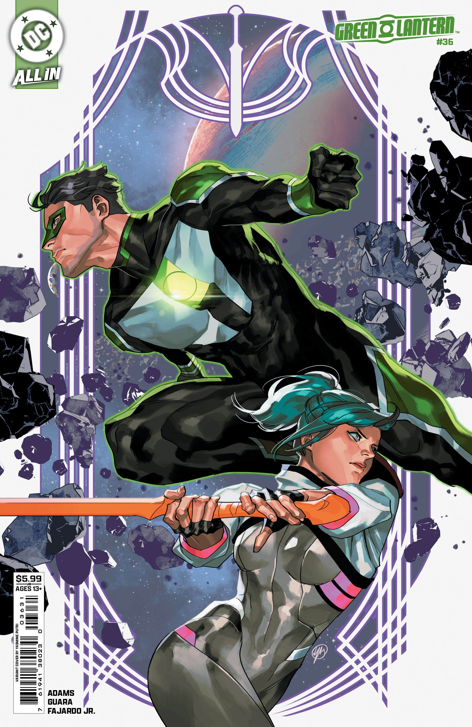 Green Lantern #36 (Cvr C Yasmine Putri Card Stock Variant) Comic