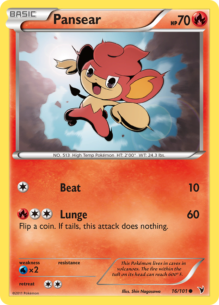 Pansear (16/101) - Noble Victories Pokémon Card