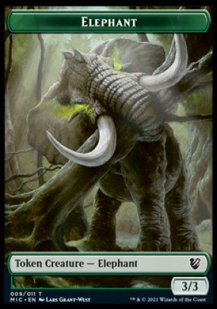 Elephant (Innistrad Midnight Hunt Commander Decks) Trading Card