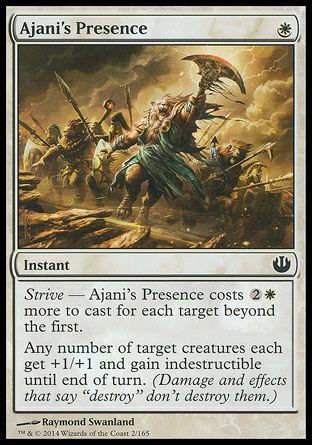 Ajani's Presence (Journey into Nyx) Trading Card