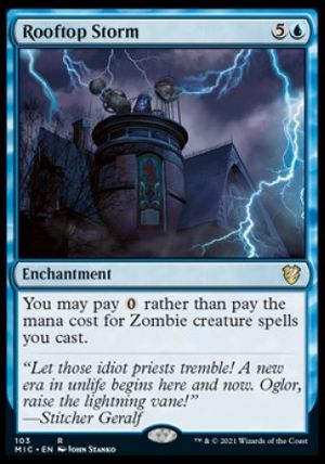 Rooftop Storm (Innistrad Midnight Hunt Commander Decks)