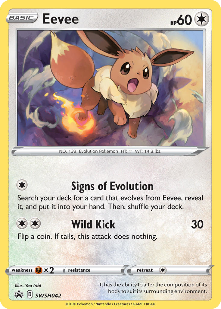 Eevee (SWSH042) - SWSH Black Star Promos Pokémon Card