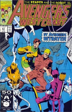Avengers West Coast No.72 1991 Roy Thomas Dann Thomas & David Ross 