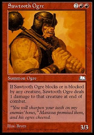 Sawtooth Ogre (Weatherlight) Trading Card