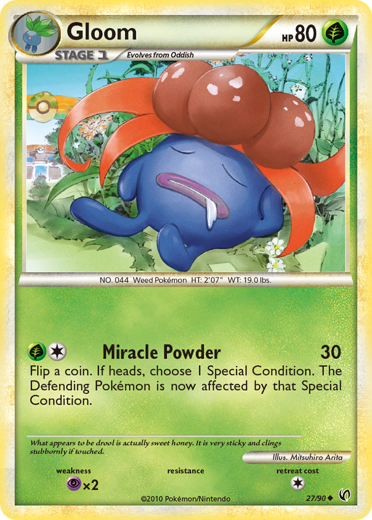 Gloom (27/90) - HS—Undaunted Pokémon Card