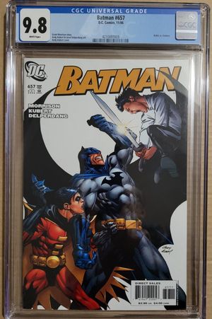 Batman #657 CGC  NM+ Appearance of Damian Wayne, Andy Kubert cover DC  2006 